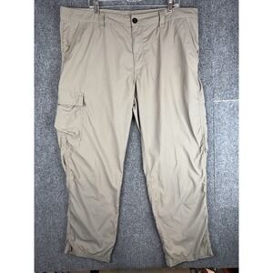Columbia Men's Battle Ridge Pants 42x32 Tan Color Omni-shade 100% Nylon